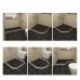 Bathroom Kitchen Foldable Water Stopper Self-adhesive Rubber Dam Shower Barrier White/Transparent