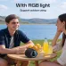 Yesido YSW40 Wireless Bluetooth Speaker 55MM Speaker RGB Lights 1200mAh Large Battery Support TF Card USB Port Portable High Volume Outdoor Bluetooth Speaker