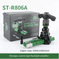 ST-R806A Copper Tube Expander Dual-Use Tool Manual Ratchet Compatible with 5-32mm Tubes Flaring and Reaming Kit for HVAC Repair