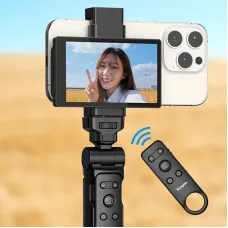 VL-PH01 Vlog Screen 3.97 Inch HD Quality 480x800 Pixel Adjustable Brightness Full Angle View WiFi 2.4G USB-C Portable Display for Vlogging Selfies