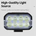 WESBIKING 400Lm Digital Power Display Bike Headlight Waterproof Type-Charging Flashlight 8 LEBeads High Brightness Bicycle Front Light for Road Night Riding