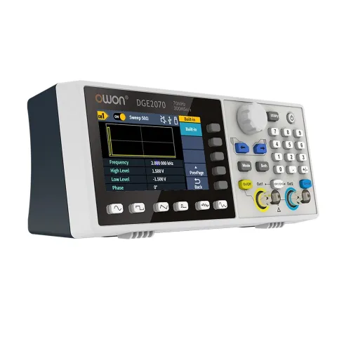 OWON DGE2035 DGE2070 Dual Channels Arbitrary Waveform Generator 35MHz 70Mhz 125MSa/s 300MSa/s 14Bits Frequency Meter