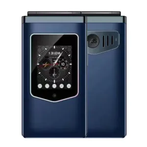 HAMTOD T8 Mini 2.8-inch Dual SIM Dual Standby 1500mAh FM Big Button SOS Key Type-C Rechargeable Flip Design 4G Mobile Phone with 1.77-inch External Color HD Screen