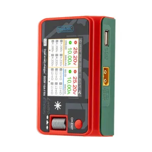 ToolkitRC M6D Xmas Limited Edition 500W 15A  DC Dual Channel with 2.4 Inch IPS LCD Screen Balance Charger Discharger for 1-6S LiPo LiHV LiFe Lilon 1-16S NiMH 1-10S Pb Battery