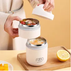 304 Stainless Steel Mini Breakfast Cup With Sealed Handle For Heat Preservation Portable Outdoor Milk Cup Soup Can Mug
