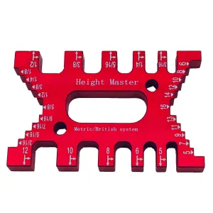 Woodworking Dovetail Jig Tenon Caliper Gauge Metric/Inch High Precision Height Gauge For Router Table Saw Engraving Machine Carpentry Measuring Tool