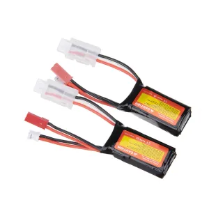 2Pcs ZOP Power 7.4V 300mAh 30C 2S LiPo Battery PH2.0 Plug for RC Drone