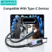 USAMS SJ750 100W Type-C to Type-C Cable PD Fast Charging Data Transmission Tinned Copper Core Line 1.2M Long for iPhone 16 16 Pro 15 15 Plus for Huawei Mate XT for Xiaomi 15pro