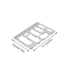 8-in-1 Acrylic Router Template 5mm Thick Woodworking Oval Shaped Cutting Tool Nested Template Set Transparent Material for DIY Craft Projects