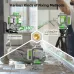 Huepar ZK04CG 4D 16 Lines Green Laser Level 4x360 Pulse Mode Self-Leveling 2mm/10m Accuracy Rechargeable 8000mAh Battery IP54 Type-C Remote Control Easy Alignment Construction Tool