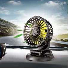 5V/12V/24V Single-Head Car Fan 360 Adjustable Cooling Fans 2 Speed USB Mini Size Five-blade Strong Wind For Auto Cooler