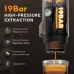 Capadeli 3-in-1 Portable Espresso Coffee Maker Cordless Heating 19 Bar Capsule & Ground Coffee For Office Outdoor Camping Travel Car Use