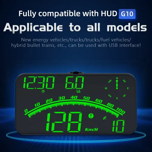 Head Up Display for Car Large Screen Digital GPS Speedometer 5.5-Inch Car Hud Head-Up Display Speeding Alarm