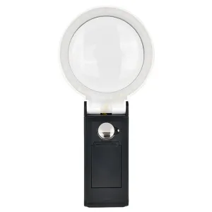 25X Magnifying Lens Handheld Eye-Loupe Magnifier for Coins Stamps Jewelry LED Illuminated Foldable Magnifying Glass Magnifier