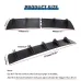 Car Rear Bumper Diffuser Chassis 5 Fins Shark Fin Style Splitter Chin Spoiler Lower Lip Universal Auto Accessories