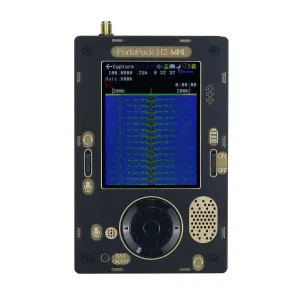 Portapack H2 Mini HackRF One R9 V2.0.0 SDR Radio Receiver with 5 Antennas and Signal Amp 1MHz-6GHz Operating Frequency 20 MHz RF Bandwidth Ideal for Wireless Communication Technology Research