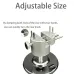Mini Hobby Vise CNC Aluminum Alloy 360 Swivel Adjustable Pin Vise 8 Bench Pins 50mm Clamping Width Table Vice Clamp Action Figure DIY Jewelry Watch