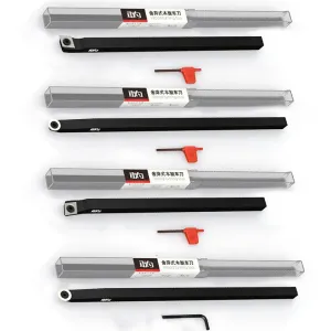 GANWEI Lathe Turning Tool Disposable Blanking Blade Carbide Inserts High Hardness Blades with Wrenches Hand Held Woodworking