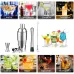 6PCS Stainless Steel Cocktail Shaker Set Professional Martini Drink Mixer Tool Set for Home Bar Party