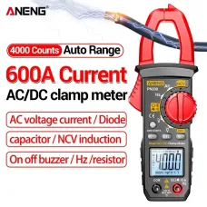 ANENG PN200 Digital Clamp Meter DC/AC 600A Current 4000 Counts Multimeter Ammeter Voltage Tester Car Hz Capacitance NCV Ohm Test