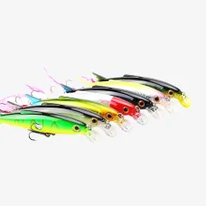 SeaKnight SK007 Minnow 16g 100mm 0.6-1.2M 1PFishing Lures with Feather Artificial Baits Swimbait Wobblers Minnow Fishing Lure