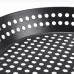 IPRee BBQ Grill Basket Round Perforated Grilling Pan with Folding Handle for Camping Picnic BBQ Folding Outdoor Barbecue and Baking