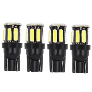 4 Pack 10-7020 SMD Car Clearance Bulbs T10 LED 194 168 Wedge Replacement Reverse Dashboard Light Bulbs License Plate Light
