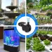 30W Ultra Quiet Submersible Water Pump 550GPH High Lift for Aquariums Fish Tanks Ponds Hydroponics Statuary with 3 Nozzles US/EU Plug Option
