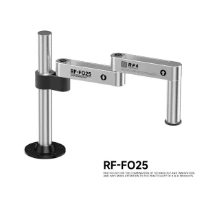 RF4-F025  RF4-F026 Microscope Swing Arm Stand Articulated 360 Degree Adjustable Metal Frame Stable Base Universal Fit for Repair Inspection Tools