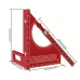 JIGHOLE Adjustable 180 Degree Aluminum Alloy 3D Triangle Measuring Ruler Protractor Carpentry Square Metric Inch Scale CNC Scribing Tool
