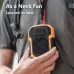 Hanging Waist Fan Portable Outdoor Sports 6000mAh High Capacity Battery Life Two-Way Rechargeable Multipurpose Neck Fan Strong Wind Power Polymer Lithium Battery
