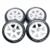 4PCS 1/8 Rally Drift On-Road Tires Wheels 17mm Hex for ARRMA INFRACTION LIMITLESS FELONY F1 ZD RC Car Vehicles Model Parts