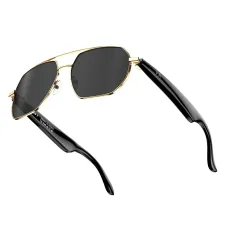 W100C bluetooth AI Translator Smart Glasses Real-Time 163 Languages Translation IP67 Waterproof UV400 Protection ChatGPT 4.0 Touch Control ENC Noise Cancellation Sports Sunglasses