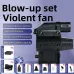 Jet Blower 140000 RPM Brushless Motor Electric Turbo Fan High-Speed Turbo Violent Fan USB Rechargeable Powerful Dust Blower