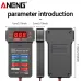ANENG BT-172 12V Digital Battery Tester Battery Indicator with Alligator Clip LED Battery Status Indicator Motor to OL