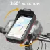 XANEBicycle Mobile Phone Holder for 4.7-7.0 inches Universal Waterproof Shock Absorber Multi-Functional Storage Bag Handlebar Stand for Outdoor MTB Motorcycle Navigation Riding