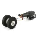 Two Wheeled Shocking Proof Retract Landing Gear Set For 2KG RC Airplane
