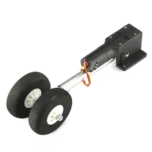 Two Wheeled Shocking Proof Retract Landing Gear Set For 2KG RC Airplane