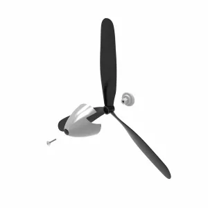 Eachine 3-Blade Propeller With Spinner Screw Set for A6M Zero 400mm RC Airplane Accessories Spare Part