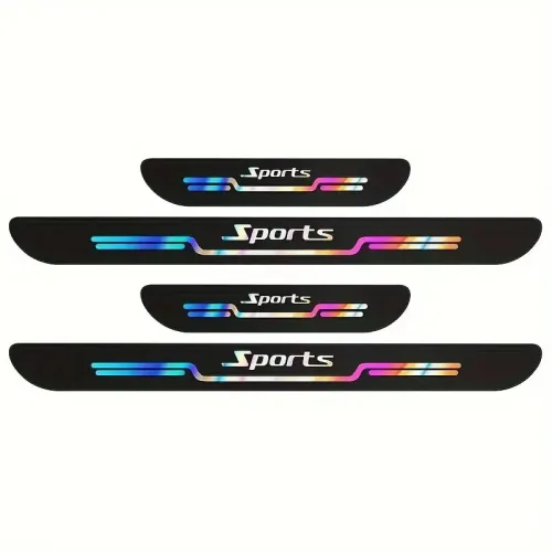 4pcs Car Anti Scratch Door Sill Protector Sticker Strip Car Threshold Protection Bumper Film Sticker for Car SUV Pickup Truck