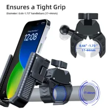 XANEPhone Holder 4.5"-7.0" Adjustable Phone Stand 360 Rotatable Shockproof Portable Bike Holder Phone Bracket for Bicycle Motorcycle