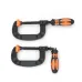 Heavy-Duty G-clamp C-Shaped Clip Swivel Jaw Pad Design and Easy Adjustment Feature for Optimal Clamping and Comfortable Handling