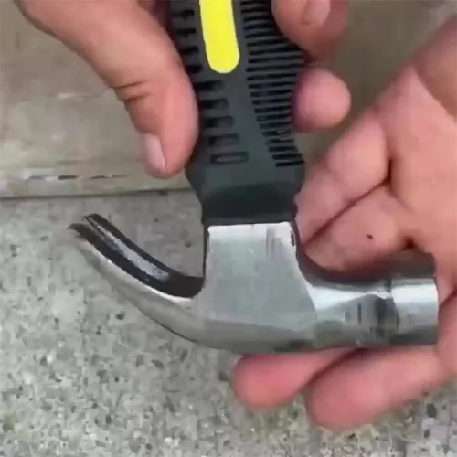 Mini Ramshorn Hammer Carbon Steel 160mm Lightweight Ergonomic Handle Multifunctional Portable Carpentry Window Breaking Hand Tool