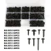 340Pcs Pan Head Tapping Screw Cross Head M3/M3.5/M4/M4.8 Self Tapping Screw Set Assortment Kit Black Furniture Carbon Steel