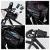 TAKEZERO 1L Bicycle Bag Waterproof Bike Phone Holder Frame Front Tube Cycling Bag Phone Case Support for 4.7-6.8 Inch Touch Screen Smartphones