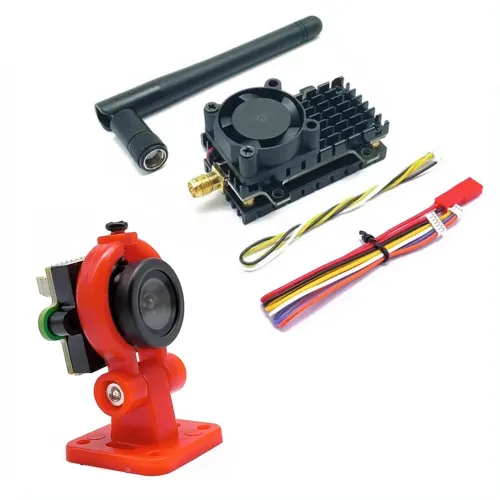 EWRF 5.8G 2000mW 48CH FPV Wireless Transmitter VTX Range Over 20Km with 1.4mm CMOS 700TVL Camera PAL/NTSC use for RC Playing Part
