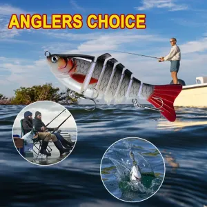 5pcs Multi-Section Fishing Lures 15.5g/10cm Sinking Swimbait Artificial Baits Fishing Tackle for Freshwater Saltwater Fishing