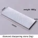 Diamond Sharpening Stone Set with Adjustable Non-Slip Holder 8 Inch 400/1000 Grit Fine Double-Sided Plate Whetstone Knife Tools