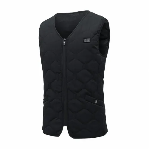 TENGOO 35 Areas Electric Heated Vest 5-control USB/DCharging Unisex Washable Outdoors Winter Warm Heating Clothing
