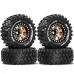 4PCS Redspider 1.9" Wheel Hub 95mm Tires for 1/10 1/12 LC80 MJX H12Y H12Y+ RC Climbing Car Vehicle Models Spare Parts